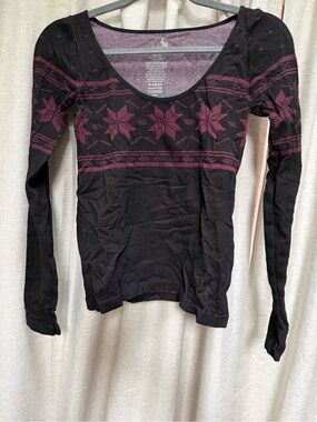 2 Free People Intimately Holiday Seamless Intarsia Tops XS/S